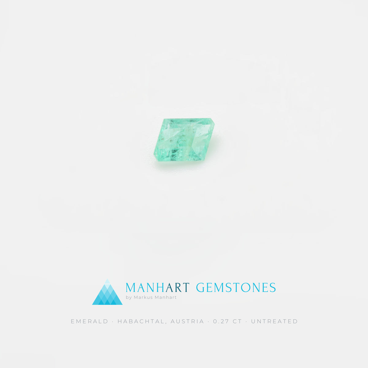 Smaragd 0,27 ct im Fantasieschliff aus dem Habachtal, unbehandelt