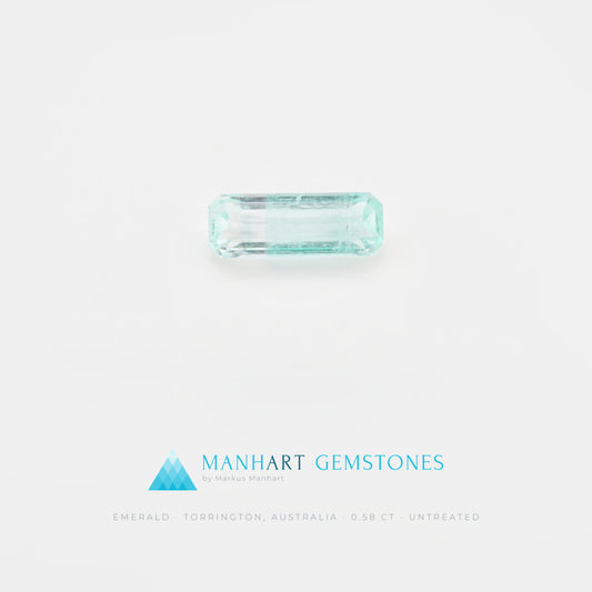 Smaragd 0,58 ct im Smaragdschliff aus Torrington, unbehandelt