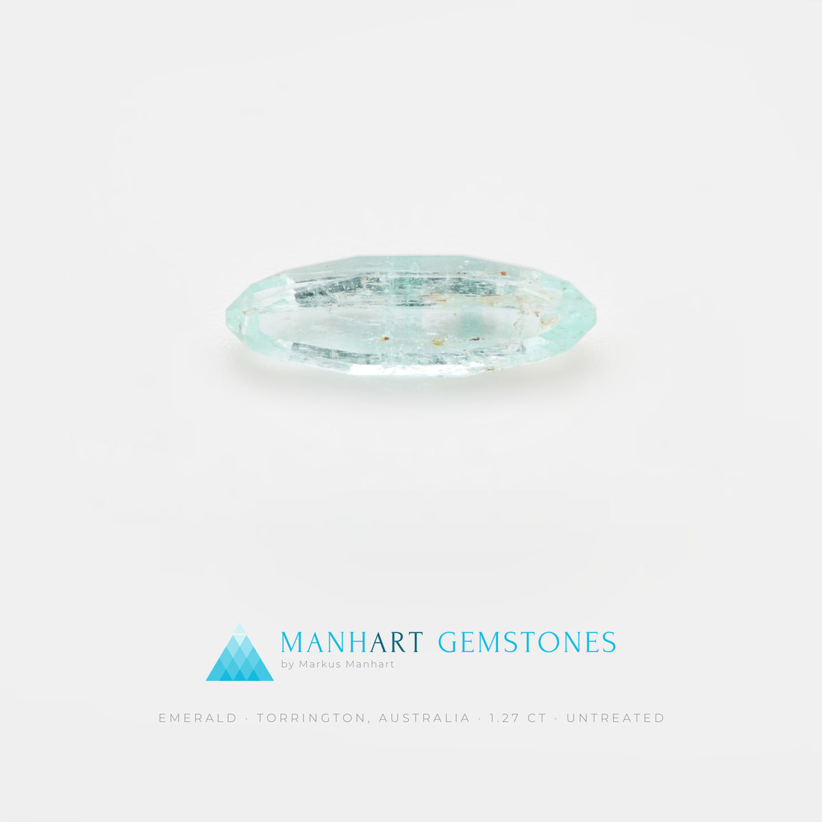 Smaragd 1,27 ct im Navetteschliff aus Torrington, unbehandelt